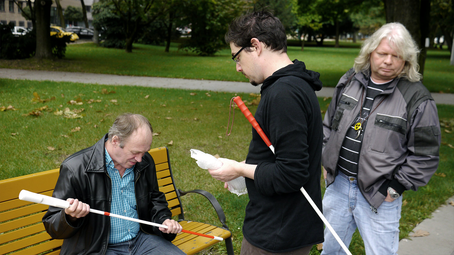 user test session with Gerhard Hojas & Martin Marchstein together with Markus Schmeiduch